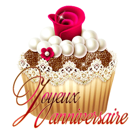 Gif animé joyeux anniversaire gateau